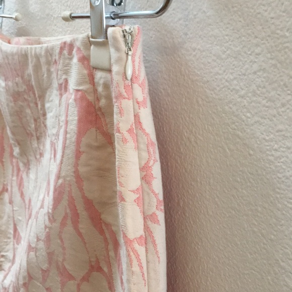 J Crew Pink Brocade Skirt - Picture 2 of 5